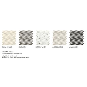MARMOREA2 JOLIE GREY MOSAIQUE LISCA 30X32 - FIORANESE CERAMICA MMJMS2L