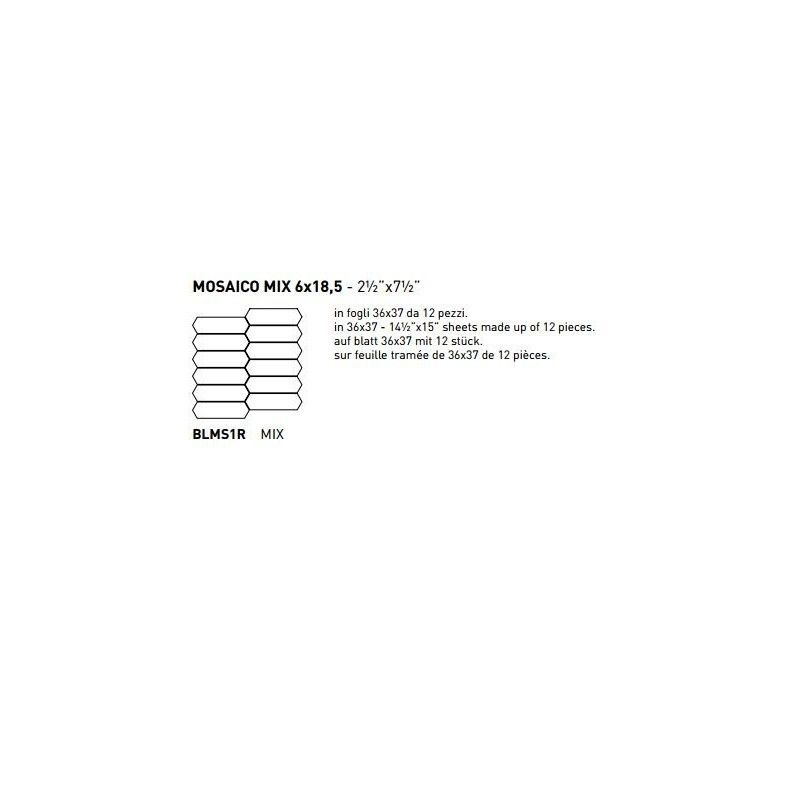 BLENDSTONE MOSAIK  MIX 36X37 NATURALE RT - COEM 0BLMS1R COEM - 1