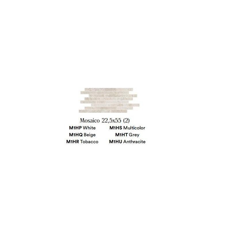 ROCKING ANTHRACITE MOSAICO 22,5X55 - Marazzi M1HU MARAZZI  - 1