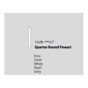 FINEART QUARTER ROUND WHITE/1,5X30 - CSAQRFAW30 Ceramica Sant'Agostino