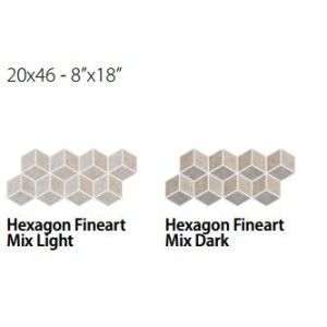 FINEART HEXAGON 20X46 FINEART MIX DA - CSAEXFMD01 Ceramica Sant'Agostino