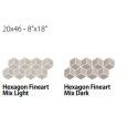 FINEART HEXAGON 20X46 FINEART MIX DA - CSAEXFMD01 Ceramica Sant'Agostino