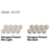 FINEART HEXAGON 20X46 FINEART MIX LI - CSAEXFML01 Ceramica Sant'Agostino
