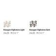 HIGHSTONE HEXAGON   DARK - CSAHHSDA  24X28 Ceramica Sant'Agostino