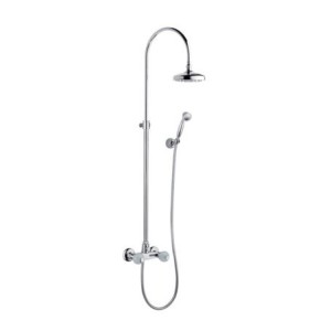 RIVOLI Duschenarmatur mit schlauch, Duschkopf und Brauseset duplex Chrome  Bongio 05537-D