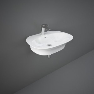 Ovales Wandwaschbecken Sensation    Weiss Alpino PROTEK  Rak Ceramics RAK CERAMICS - 1