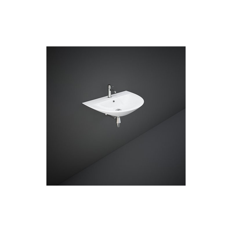Oval wall-mounted washbasin Sensation  MORWB6001AWHA White Alpino Rak Ceramics RAK CERAMICS - 1