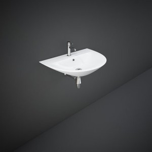 Oval wall-mounted washbasin Sensation  MORWB5501AWHA White Alpino Rak Ceramics RAK CERAMICS - 1