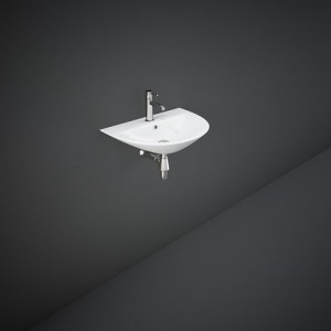Oval wall-mounted washbasin Sensation MORWB5001AWHA White Alpino Rak Ceramics