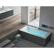 Rio 600 Bathtub Symmetrical edges  180x80h44cm Hafro - Geromin