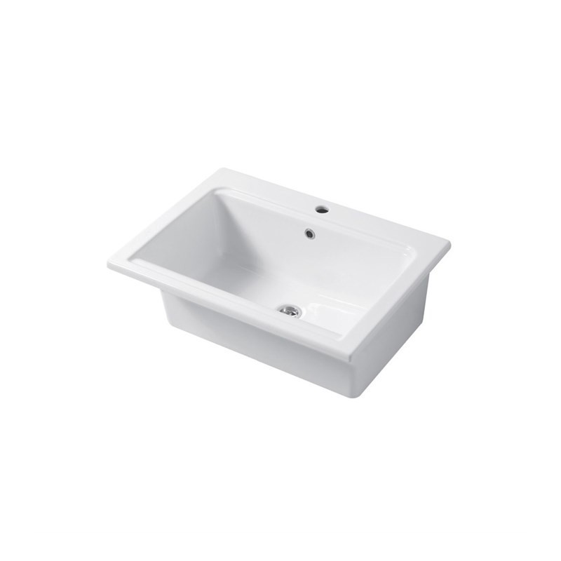 Unterputz-Waschbecken 60 Bianco 63xh 19 cm SOTTOPIANI SM06341001  Disegno Ceramica
