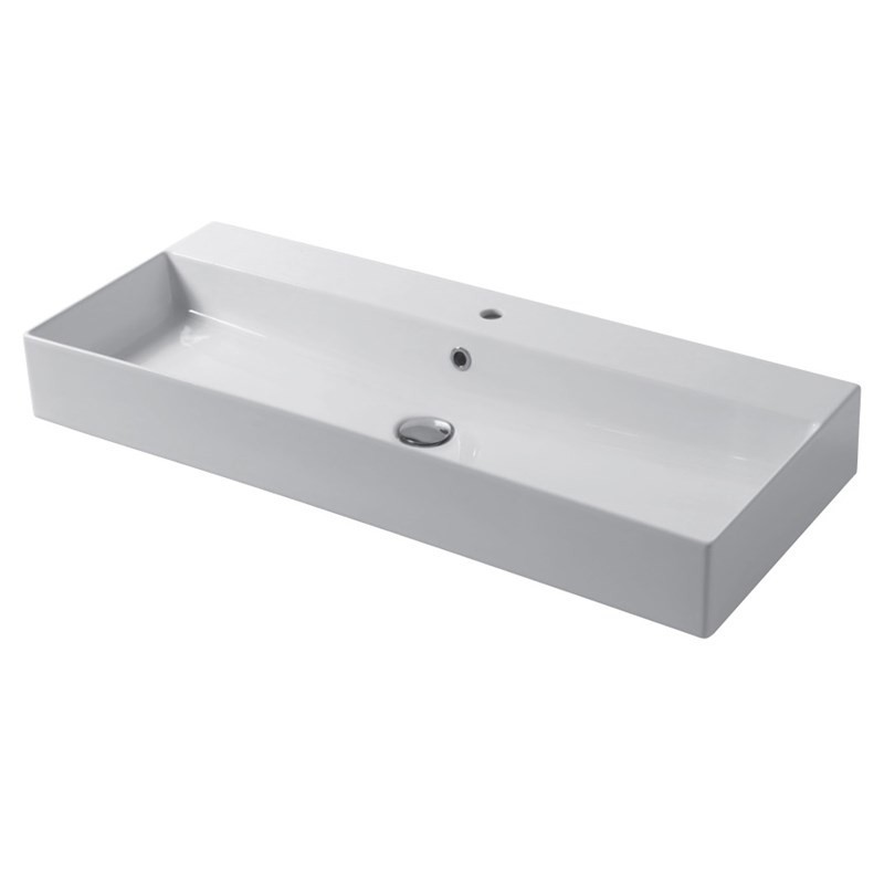 BASSIN SLIM 100 SUPPORT/SUSPENDU Disegno Ceramica