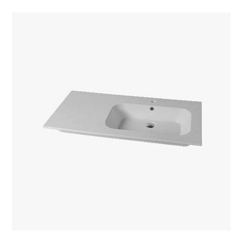 CONSOLE QUBO 121 SQUARE RIGHT  Disegno Ceramica
