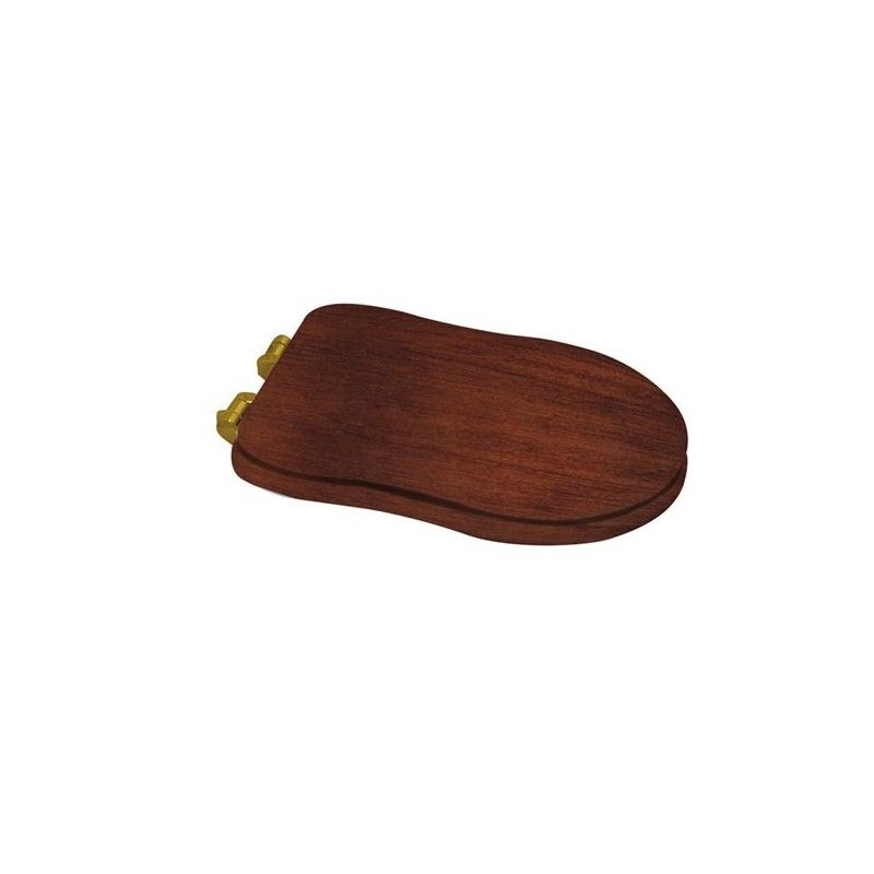GSG TIME SOLID BEECH WOOD (WALNUT) SEAT COVER WITH GOLD HINGES GSG  - 1