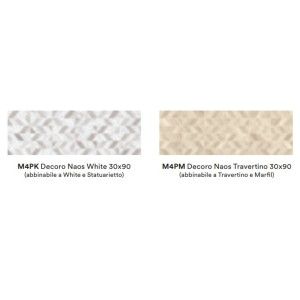   MARBLEPLAY DECORATION 30X90 NAOS WHITE - MARAZZI M4PK MARAZZI  - 1