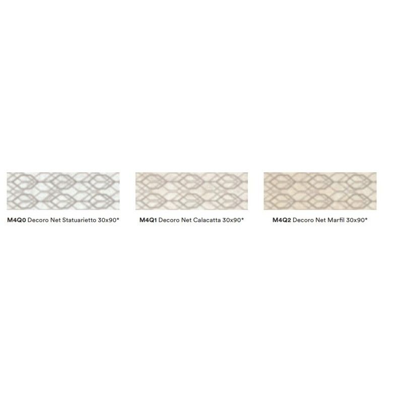   MARBLEPLAY DECORATION 30X90 NET MARFIL - MARAZZI M4Q2 MARAZZI  - 1