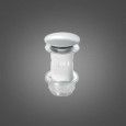 Piletta Universale 1" 1/4 in ABS con tappo per lavabi senza troppopieno  Bianca 72mm HATRIA