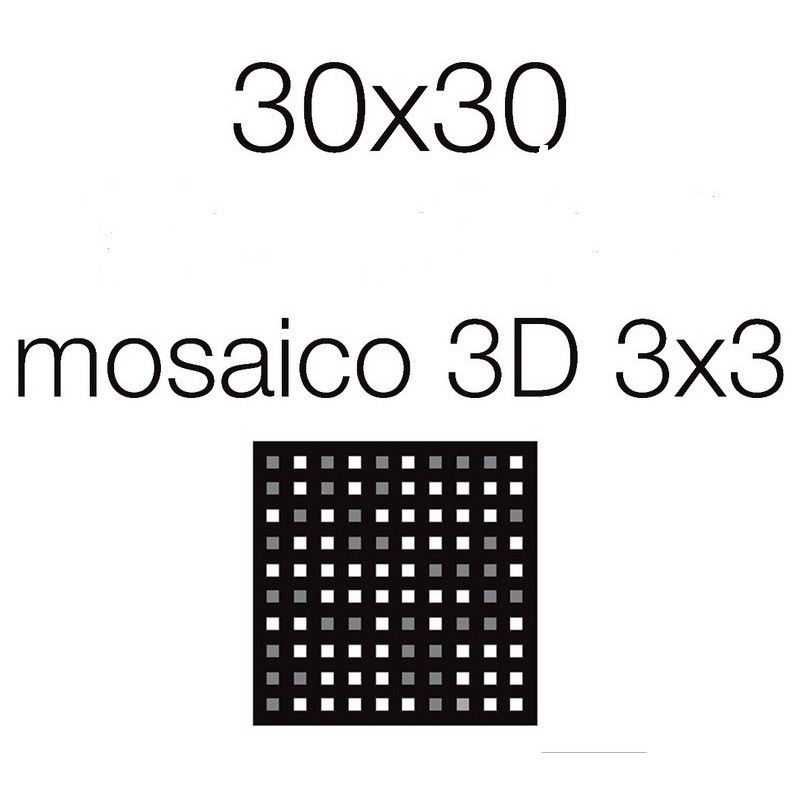 ETOILE GRIS MOSAICO  3D MIX 3X3 - REX 761840 FLORIM LUXURY DESIGN - 1