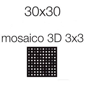 BIJOUX CALACATTA  ALTISSIMO MOSAICO  3D MIX 3X3 - REX 767565