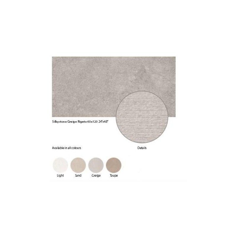 SILKYSTONE RIG.GREY 60X120  - Ceramica Sant'Agostino CSASKSRG60