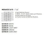 FLOW BEIGE 3X15 MOSAIC 30X30 - COEM SK2MS1R COEM - 1