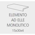 QUARTZ GOLD   CARREAU A REBORD MONOLITHIQUE 15X30X4-COEM 0QZ9ELM COEM - 1