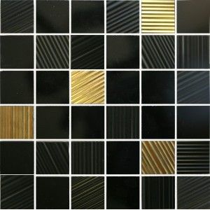 NEUTRAL NOISE NEGRO MOSAIQUE 5X5 29,75X29,75/ - APARICI APARICI CERAMICA - 1
