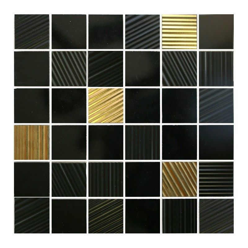 NEUTRAL NOISE NEGRO MOSAIK 5X5 29,75X29,75/ - APARICI APARICI CERAMICA - 1
