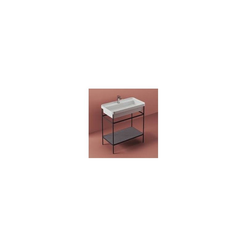 ARTCERAM  FUORI SCALA 40X77 H 83 STRUCTURE FOR COUNTERTOP WASHBASINS BIANCO MATT