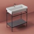 ARTCERAM  FUORI SCALA   40X57 H 83 STRUKTUR FÜR AUFSATZ WASCHBECKEN  BIANCO MATT
