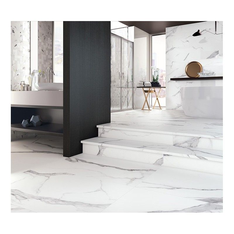 Statuario Bianco Bianco Poliert Rektifiziert  60x120 - CERDOMUS 72754 CERDOMUS - 1