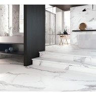 Statuario Bianco Gradino Costa Retta Bianco Levigato 33x120 - CERDOMUS 72818 CERDOMUS - 1