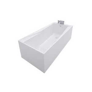 GSG VENUS OZ FREE-STANDING IN PIETRALUCE CM 180X80 COMPLETA DI PILETTA E SCARICO