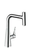 HANSGROHE  Metris Select Single lever kitchen mixer 240 with pull-out spout 14857000 HANSGROHE - 1