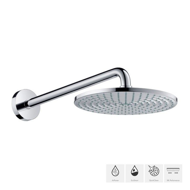 AXOR UNO Raindance S Douche de tete 240 1jet EcoSmart 9 l/min avec bras de douche 27461000 HANSGROHE - 1