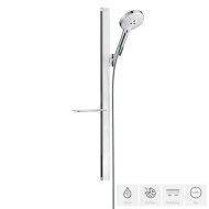 AXOR UNO Raindance Select S Set doccia 120 3jet con asta doccia 90 cm e portasapone Bianco/Cromo 27648400 HANSGROHE - 1