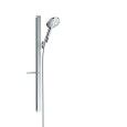 AXOR UNO Raindance Select S Brauseset 120 3jet EcoSmart 9 l/min mit Brausestange 90 cm und Seifenschalen Cromo  27649000 HANSGRO