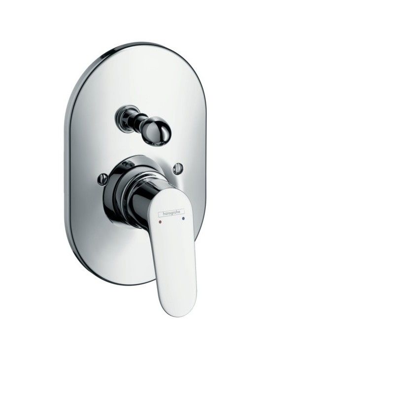 Focus Single lever manual bath mixer for concealed installation AX FOCUS 31947000 HANSGROHE - 1
