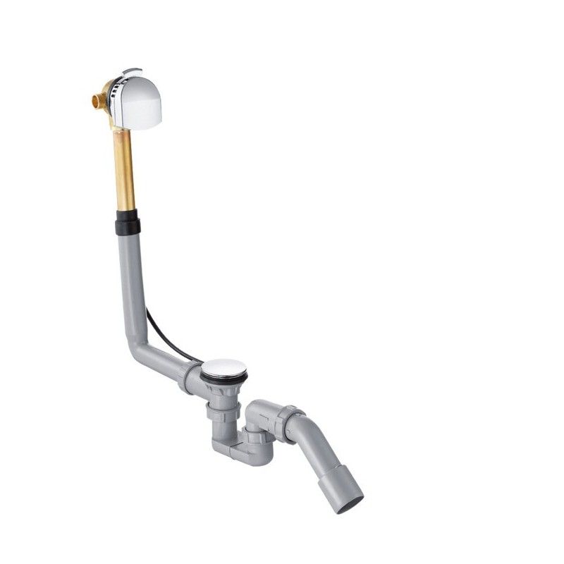 Exafill Komplettset Wanneneinlauf, Ablauf- und ueberlaufgarnitur fuer Normalwannen AX 58123000 HANSGROHE - 1