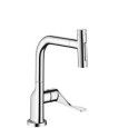 AXOR Citterio Single lever kitchen mixer with pull-out spray  HG 39862000 HANSGROHE - 1