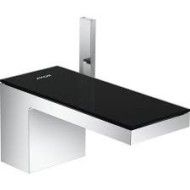 AXOR MyEdition Mitigeur de lavabo 70 avec bondavec bonde Push-Open chrome/verre noir AX 47010600 HANSGROHE - 1