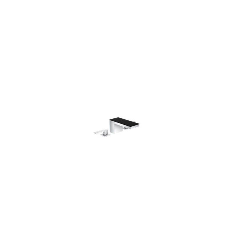 AXOR MyEdition 3-hole basin mixer  70 Chrome/Black Glass AX 47050600 HANSGROHE - 1