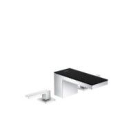AXOR MyEdition 3-hole basin mixer  70 Chrome/Black Glass AX 47050600 HANSGROHE - 1