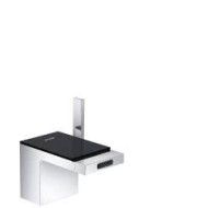AXOR MyEdition Miscelatore monocomando bidet con set scarico push-open cromo/vetro nero AX 47210600 HANSGROHE - 1