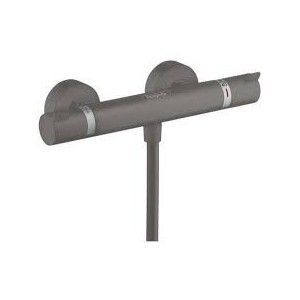 Ecostat - Thermostatic external shower mixer - Brushed Black Chrome AX 13116340 HANSGROHE - 1