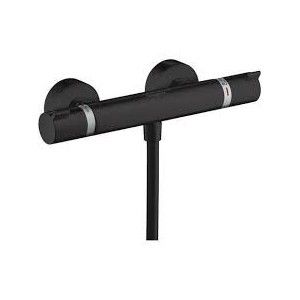 Ecostat - Thermostatic external shower mixer - matt black AX 13116670 HANSGROHE - 1