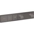 RainSelect - Thermostat Unterputz fuer 2 Verbraucher - Brushed Black Chrome AX 15380340 HANSGROHE - 1