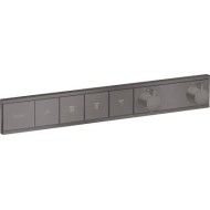 RainSelect - Thermostat Unterputz fuer 4 Verbraucher - Brushed Black Chrome AX 15382340 HANSGROHE - 1