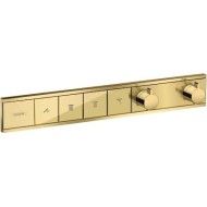 RainSelect - Thermostat Unterputz fuer 4 Verbraucher - Polished Gold Optic AX 15382990 HANSGROHE - 1