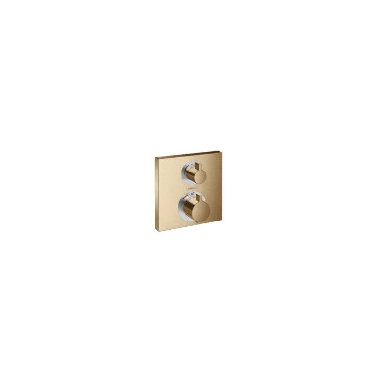 Ecostat Square - Thermostat for concealed installation for 2 functions - brushed bronze AX 15714140 HANSGROHE - 1